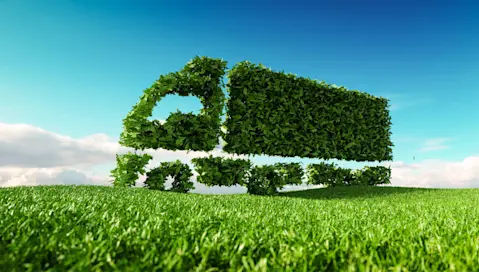 grass truck in field