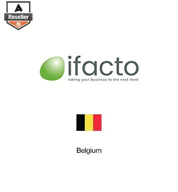 Partner Card - iFacto company logo with Belgium flag