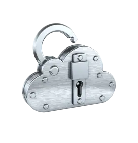 Lock in shape of a cloud