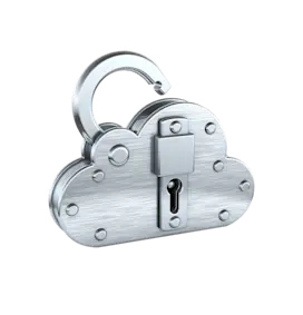 Lock in shape of a cloud