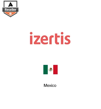 Partner Card - Izertis company logo with Mexico flag