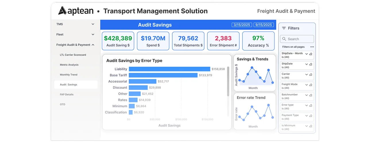 Fully-managed freight audit & pay