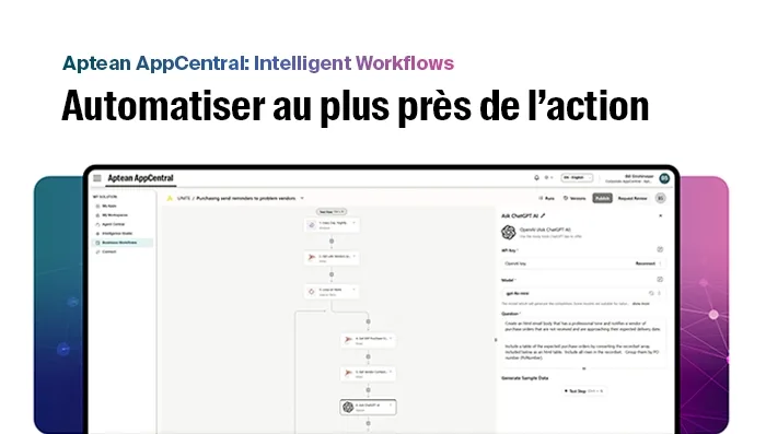 Aptean Intelligence : flux de travail intelligents