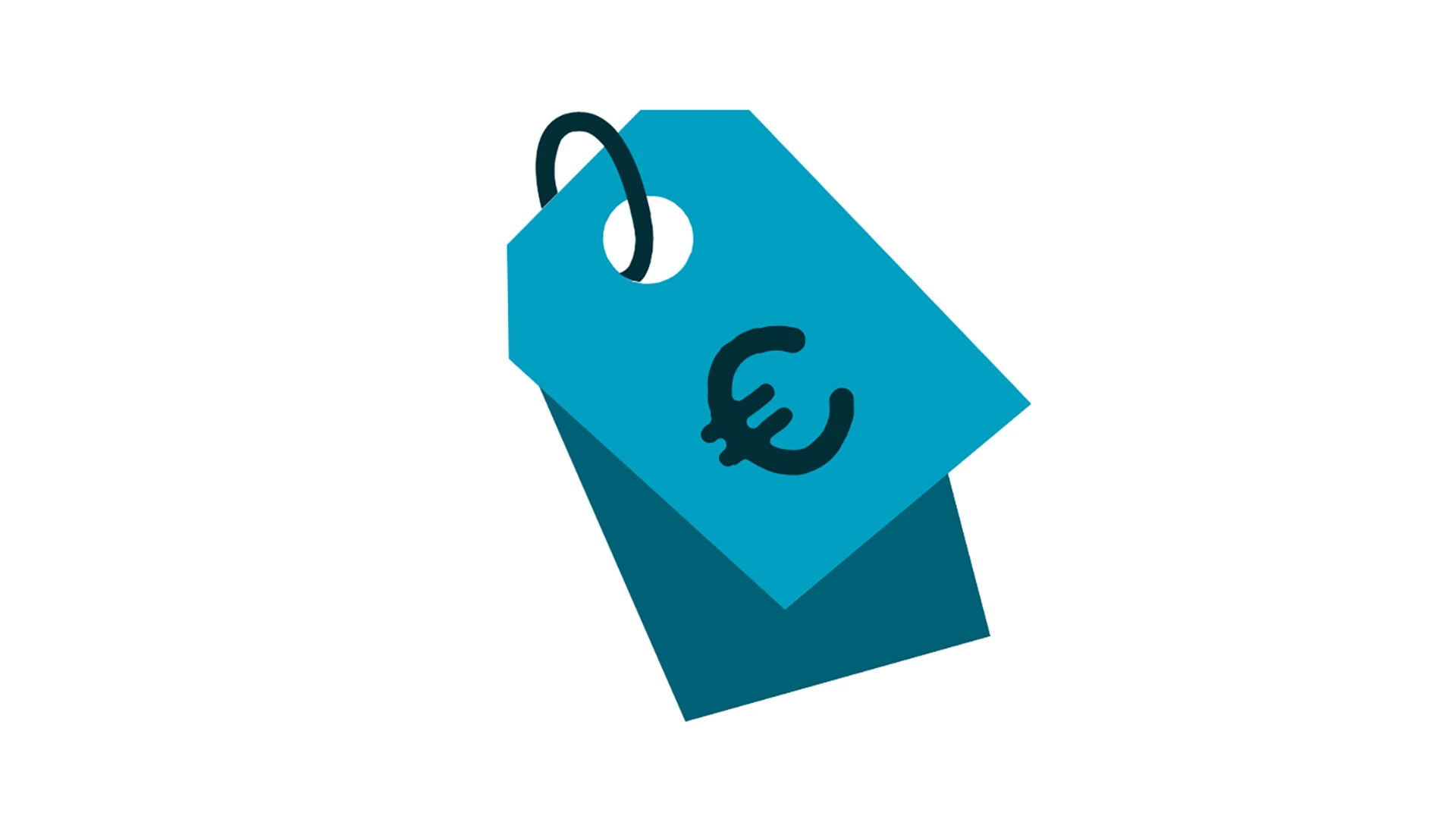 Euro symbol on sales tag