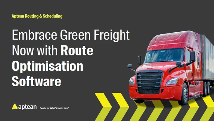 Aptean Routing & Scheduling eBook: Green Freight Practices with Route Optimisation