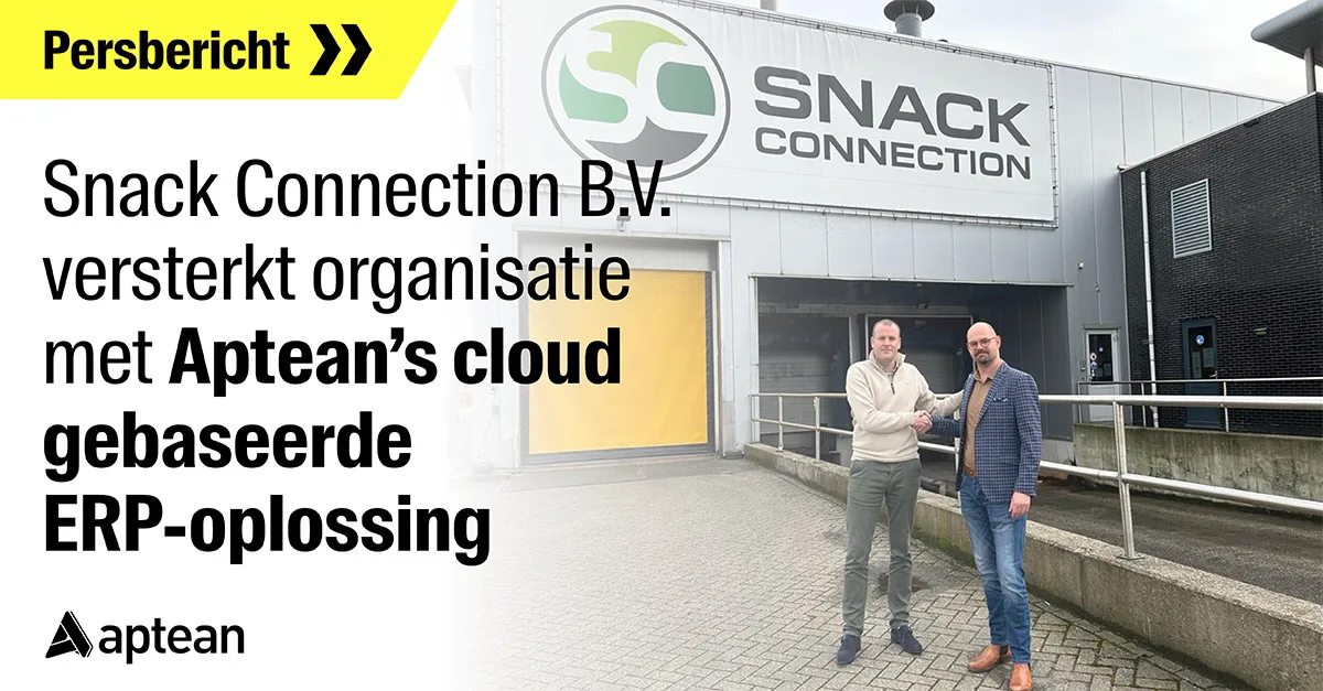 Snack Connection B.V. versterkt organisatie met Aptean’s cloud gebaseerde ERP-oplossing