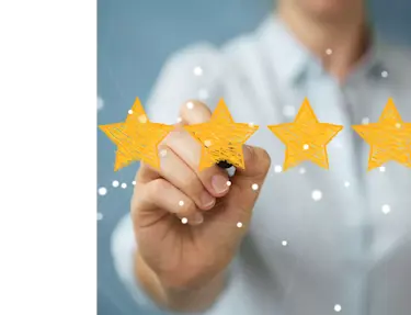 Leaving a five star review.