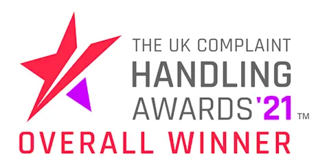 The UK Complaint Handling Awards '21 Overall Winner