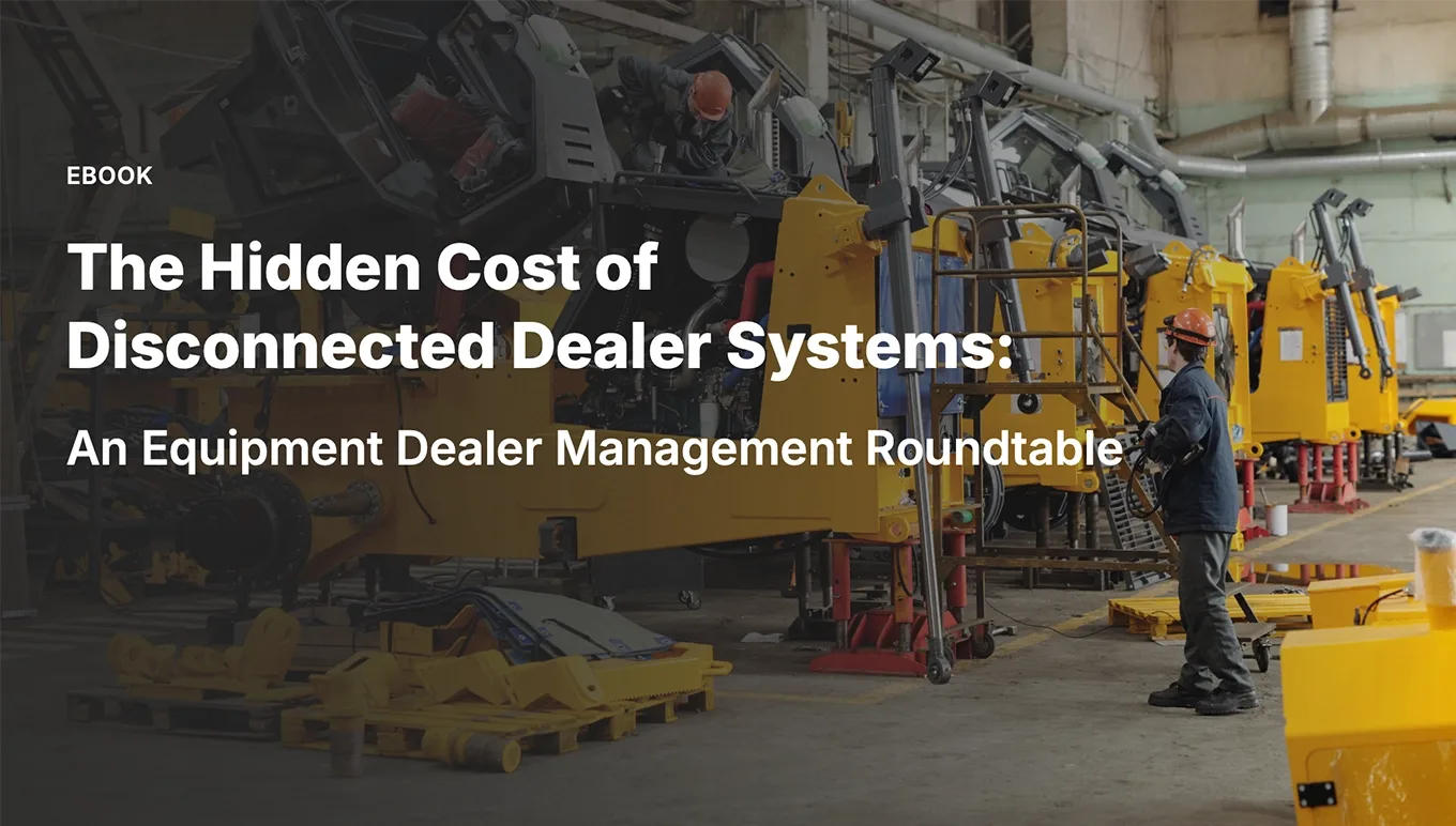 Equipment dealer executives at a roundtable discussion on connecting dealership management systems
