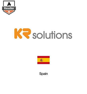 Partner Card - KR Solutions company logo with Spain flag