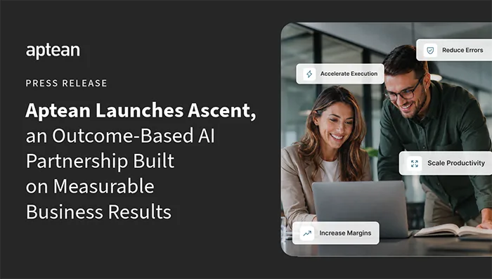 Aptean Launches Ascent, an Outcome-Based AI Partnership Built on Measurable Business Results