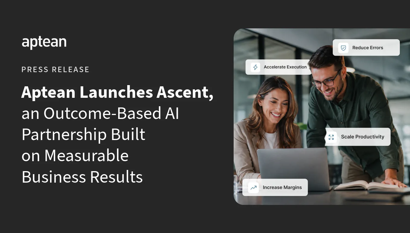 Aptean Launches Ascent, an Outcome-Based AI Partnership Built on Measurable Business Results