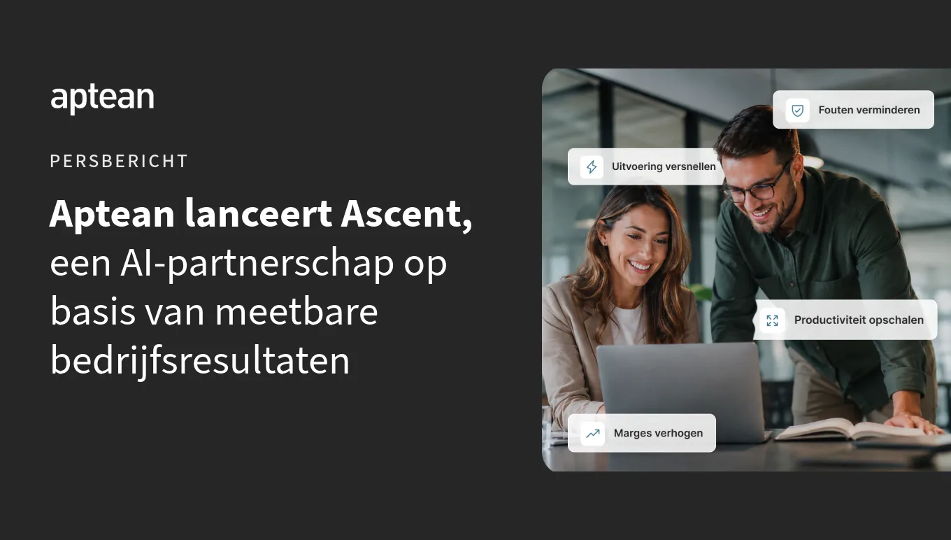 Aptean lanceert Ascent, een AI-partnerschap op basis van meetbare bedrijfsresultaten