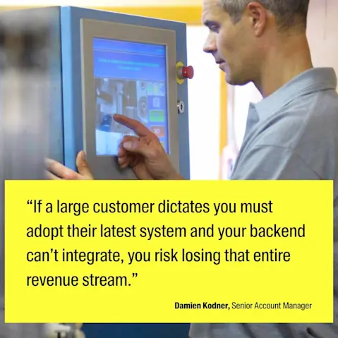 Quote from Damien Kodner, Senior Account Manager.