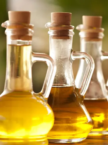 Bottles of olive oil