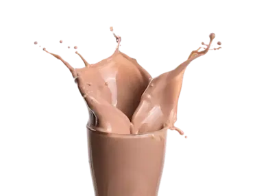 Ein Glas Schokoladenmilch