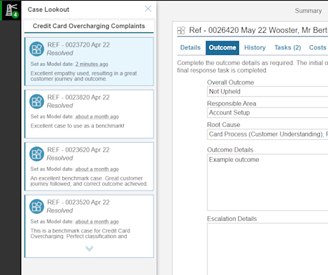 Screenshot of Model Cases