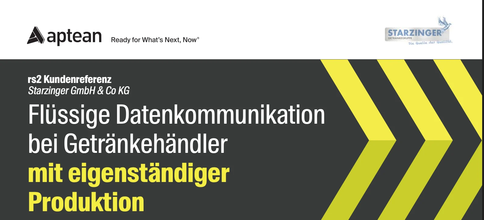 Flüssige Datenkommunikation bei Getränkehändler mit eigenständiger Produktion