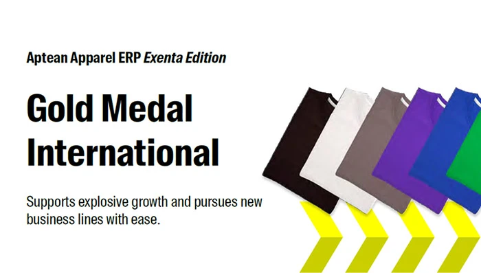 Aptean Apparel ERP, Exenta Edition Case Study: Gold Medal International
