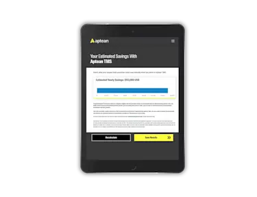 Tablet with savings result