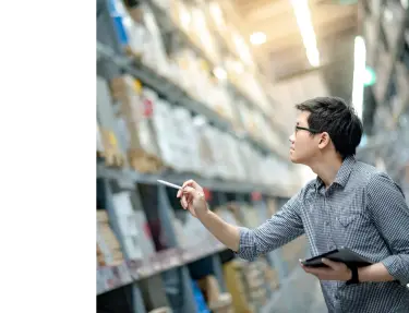 Counting inventory in a warehouse