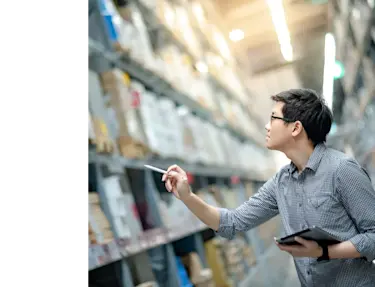 Counting inventory in a warehouse