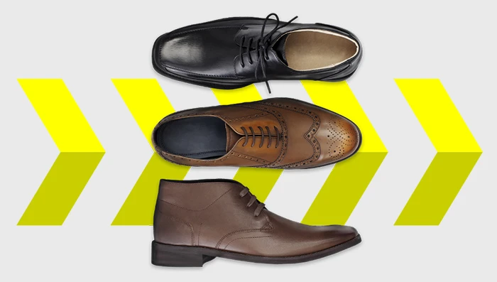 Collection of men's dress shoes