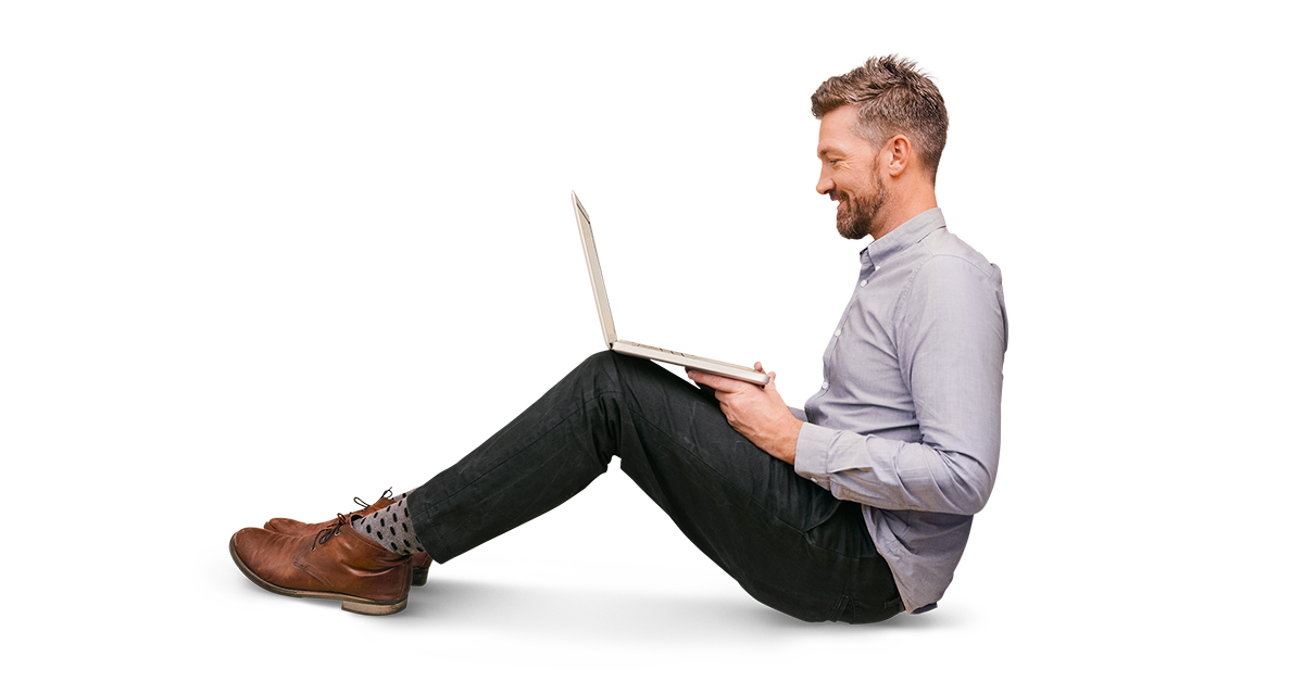 Man on laptop