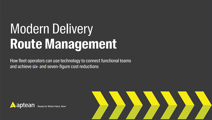 Aptean Routing & Scheduling eBook: Modern Delivery Route Management