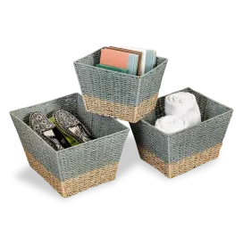 Baskets with consumer goods