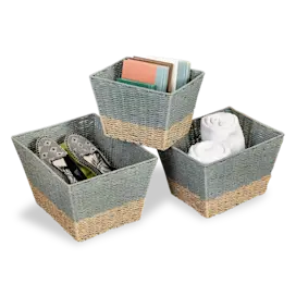 Baskets with consumer goods