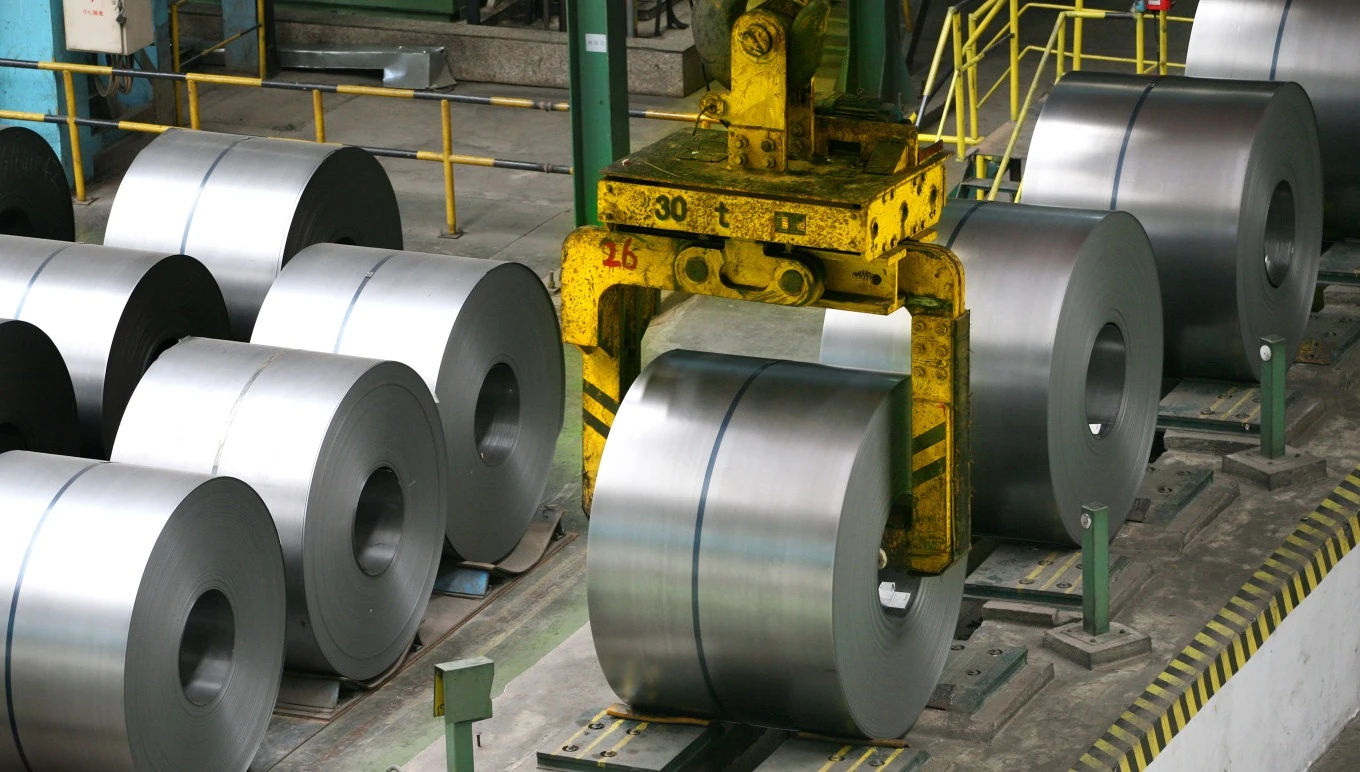 Fabricated metal sheet in rolls