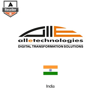 Partner Card - Alletechnologies company logo with India flag