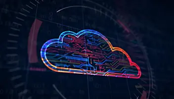 Image of futuristic digital cloud 