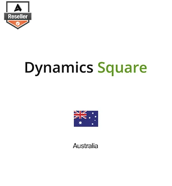 Partner Card - Dynamics Square company logo with Australia flag