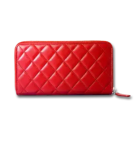 Bright red wallet