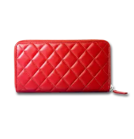 Cartera roja brillante