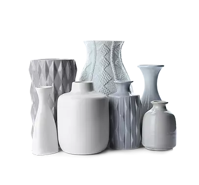 Collection of various vases