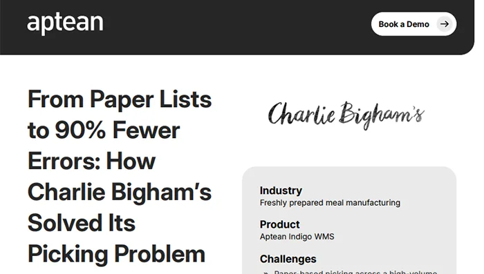 From Paper Lists to 90% Fewer Errors: How Charlie Bigham’s Solved Its Picking Problem