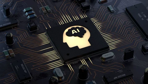 AI on computer processing chip