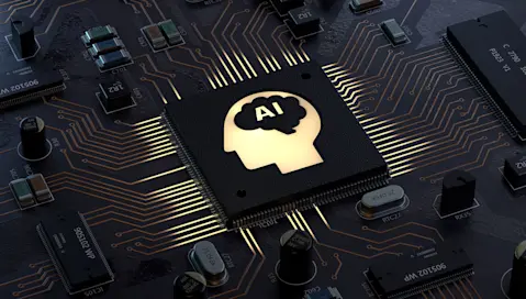 AI on computer processing chip