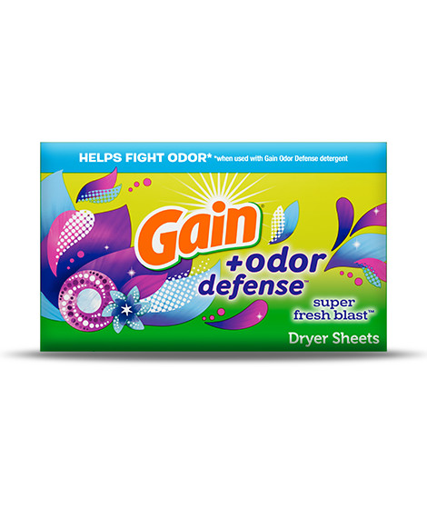 Emballage de la feuille de séchage Super Fresh Blast de Gain+Odor Defense