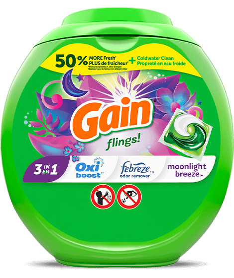 Paquet de lessive Gain Moonlight Breeze Flings