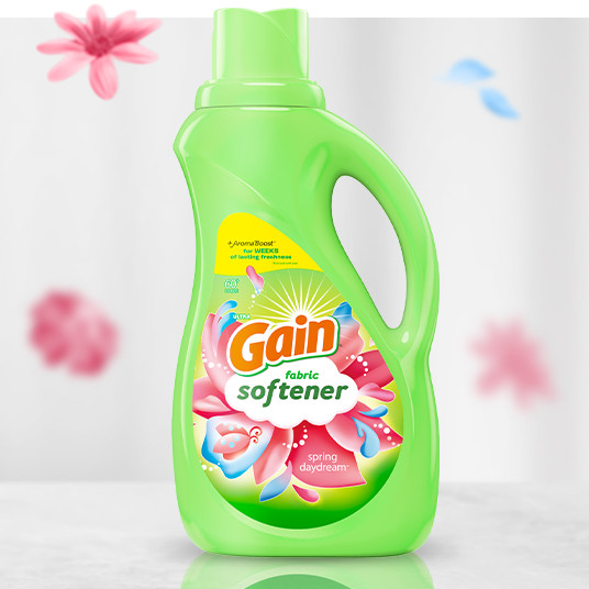 Bouteille de détergent à lessive assouplissant Gain Spring Daydream