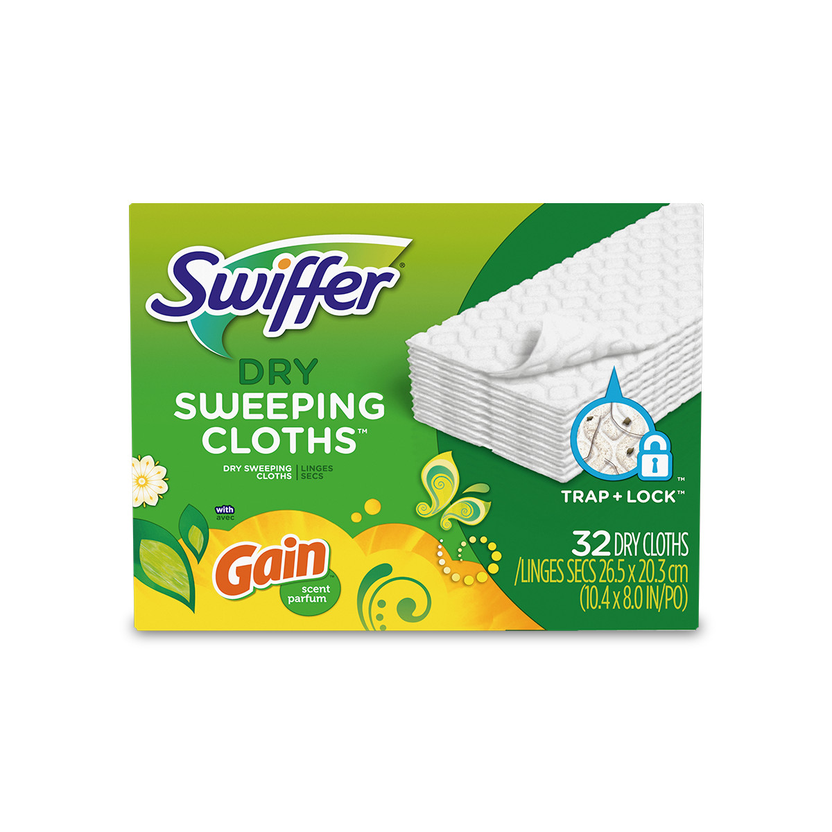 Recharges Swiffer Dry Cloth avec Gain Original