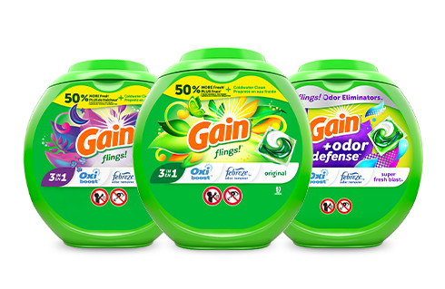 Gain Flings! Capsules de détergent