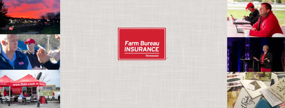 Farm Bureau Insurance of Tennessee collage with photos of company growth in 2020