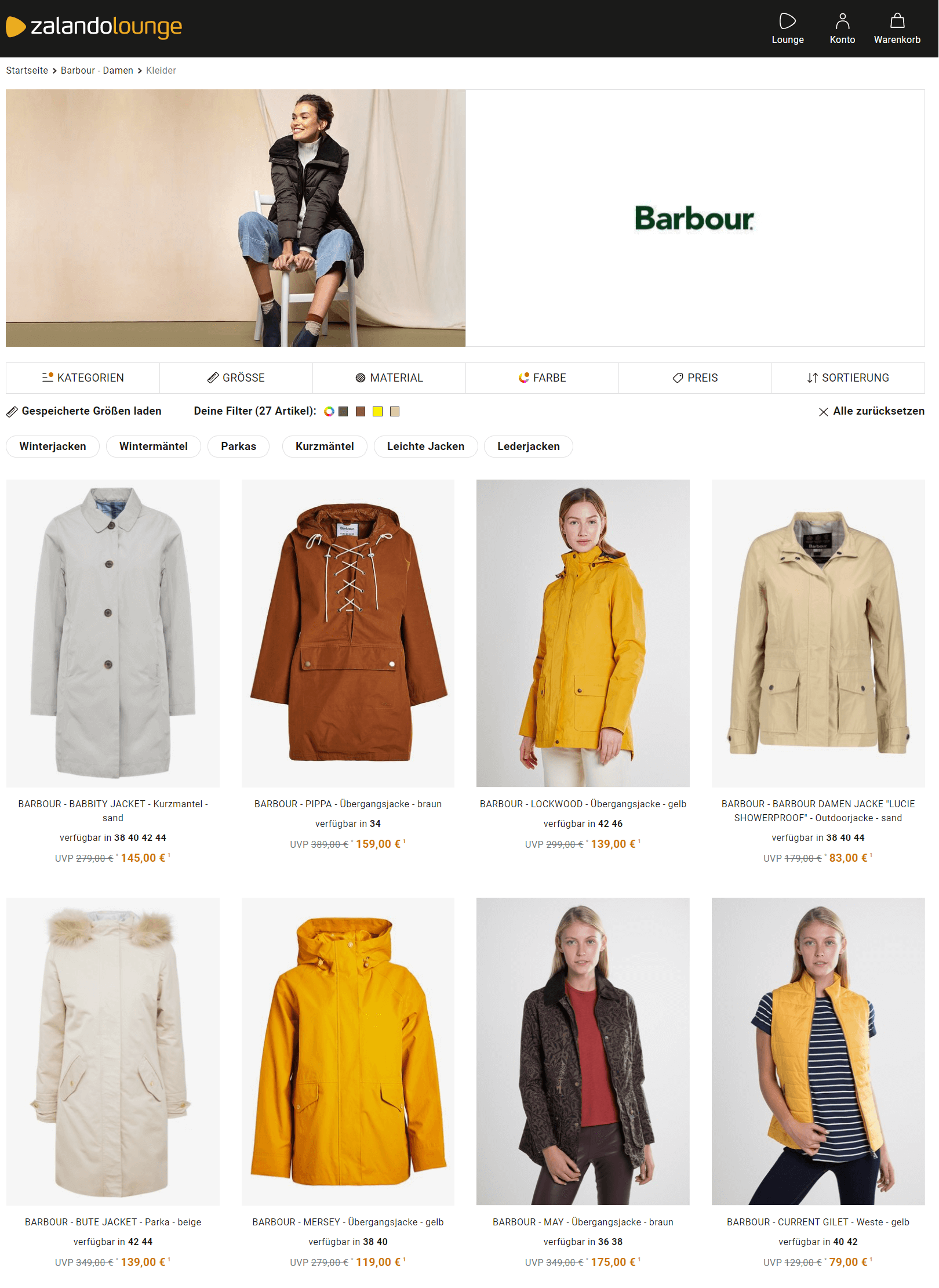 Barbour winterjacke sales