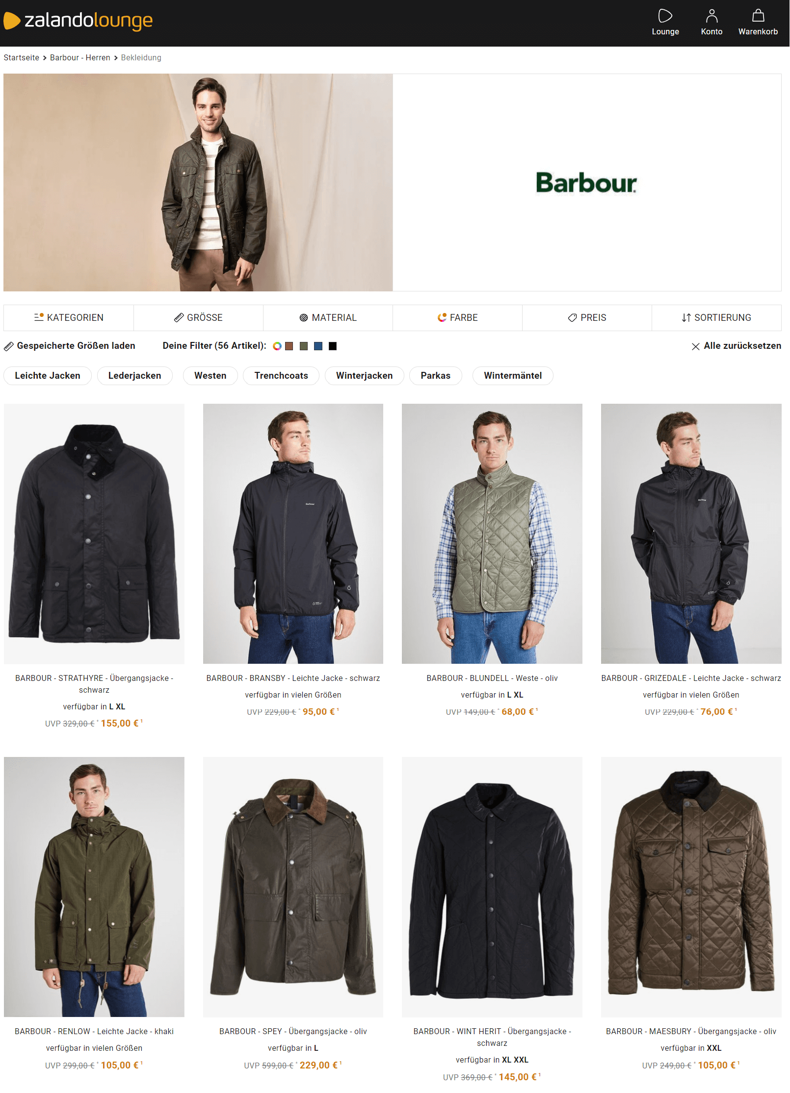 Winterjacke barbour 2025
