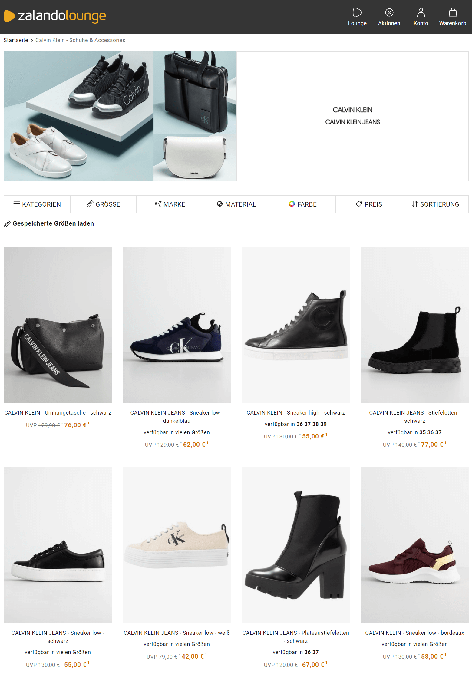Zalando schuhe calvin klein Outlet